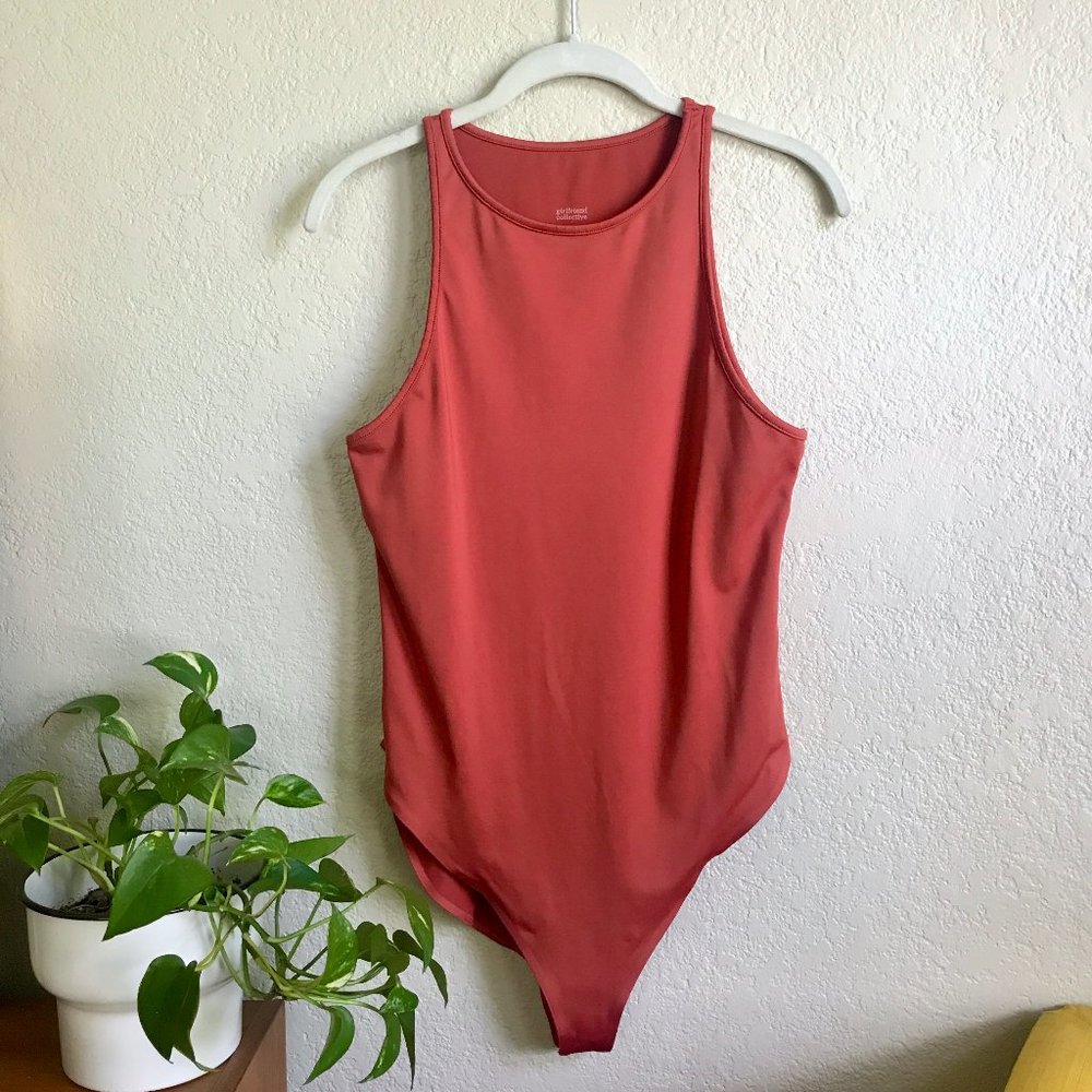 Girlfriend Collective Lily Bodysuit Red Ochre